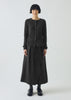 Wool Cashmere Neat Cardigan | Charcoal