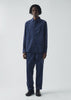 Organic Cord Drawstring Trousers | Denim Blue